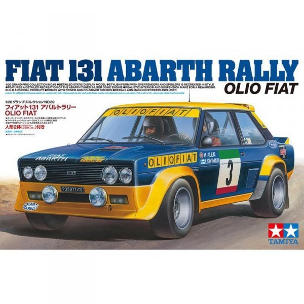 Tamiya 20069 1/20 131 Abarth Rally Olio Fiat