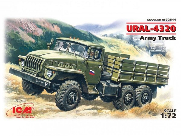 ICM 72611 Ural 4320 Sov. Army Cargo 1/72