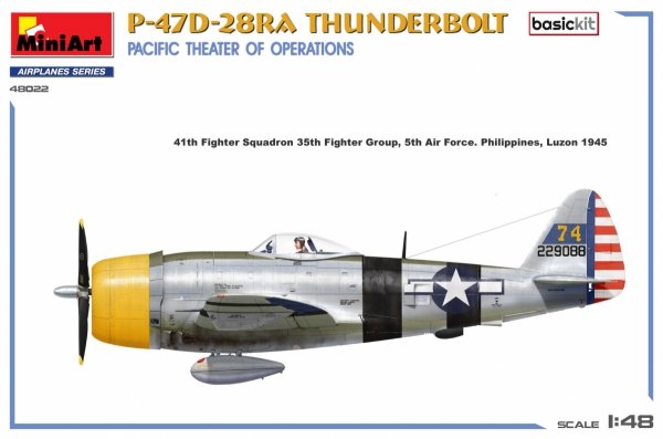 Mini Art 48022 P-47D-28RA Thunderbolt Pacific Theater 1/48