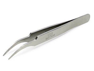Tamiya 74108 HG Angled Tweezers Round Tip