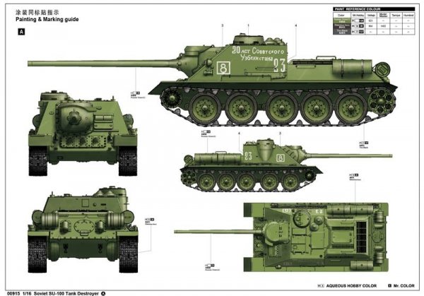 Trumpeter 00915 Soviet SU-100 Tank Destroyer