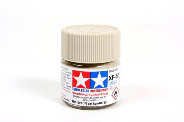 Tamiya 81755 Acrylic Mini XF-55 Deck Tan 10ml