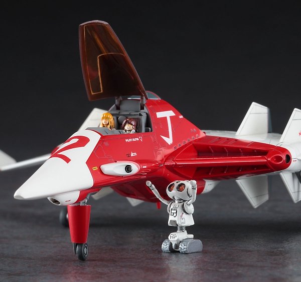 Hasegawa 64775 Crusher Joe Fighter 2 w/Alfin Figure 1/72