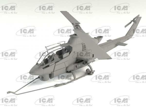 ICM 32062 AH-1G Cobra with Vietnam War US Helicopter Pilots