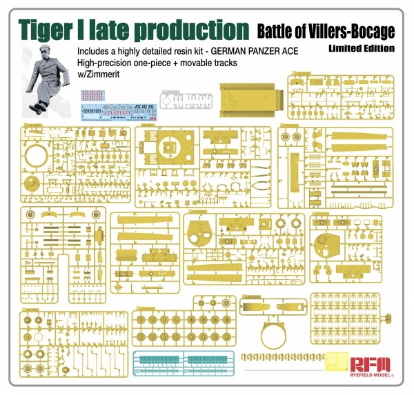 RFM-5101 Tiger I Late Production Battle of Villers-Bocage Limited Edition 1/35