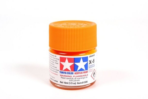 Tamiya 81506 Acrylic Mini X-6 Orange 10ml