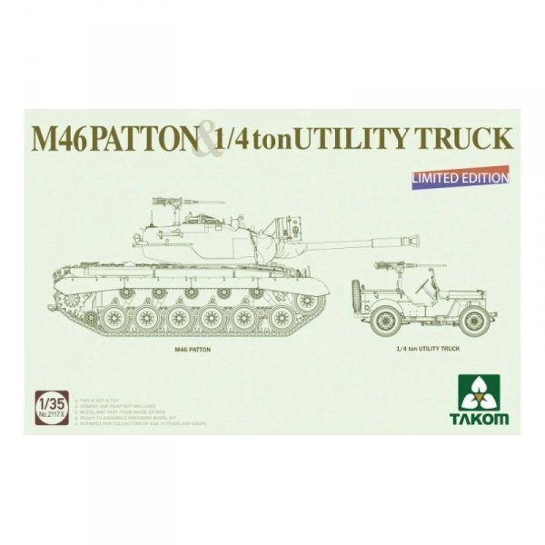 Takom 2117X M46 Patton & 1/4 Ton Utility Truck