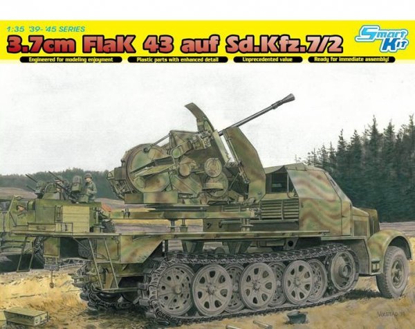 Dragon 6553 Sdkfz 7 W/3,7Cm Flak 43 1/35