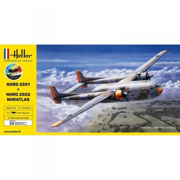 Heller 55374 Starter Kit - Nord 2501 + Nord 2502 Noratlas Twin Set