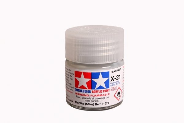 Tamiya 81521 Acrylic Mini X-21 Flat Base 10ml