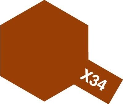 Tamiya 81534 Acrylic Mini X-34 Metallic Brown 10ml