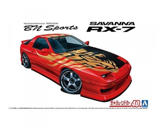 Aoshima 06150 1/24 TC#40 BNSports FC3S RX-7 '89 (Mazda)