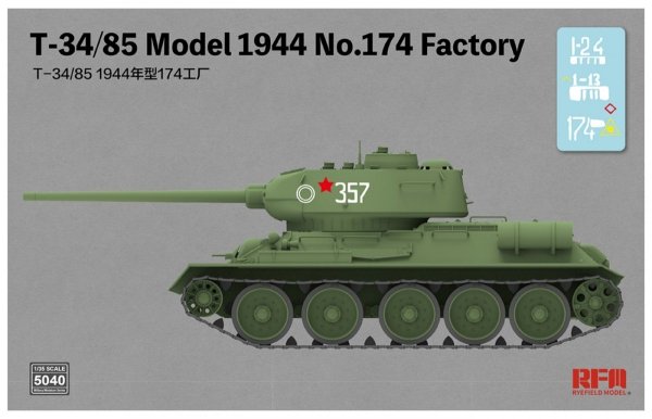 RFM-5040 T-34/85 Model 1944 No.174 Factory 1/35