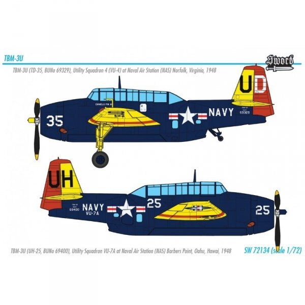 Sword 72134 TBM-3U Avenger 1/72