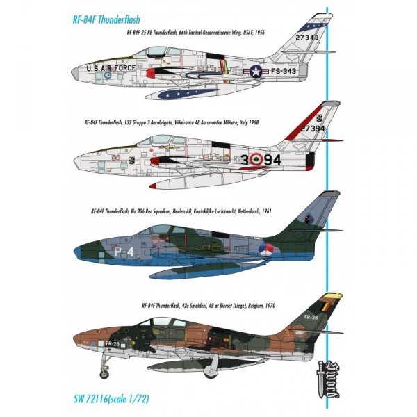 Sword 72116 RF-84F Thunderflash 1/72
