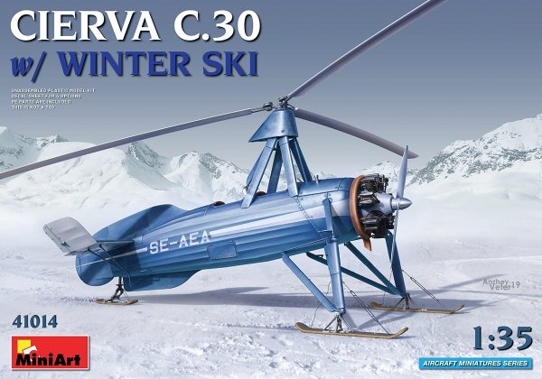 Mini Art 41014 Cierva C-30 w/Winter Ski 1/35