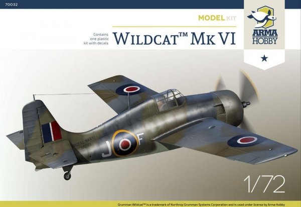 Arma Hobby 70032 Wildcat Mk.VI Model Kit 1/72