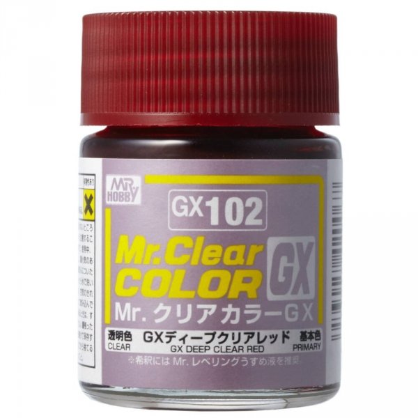 GX Deep Clear Red (18ml) GUN-GX102