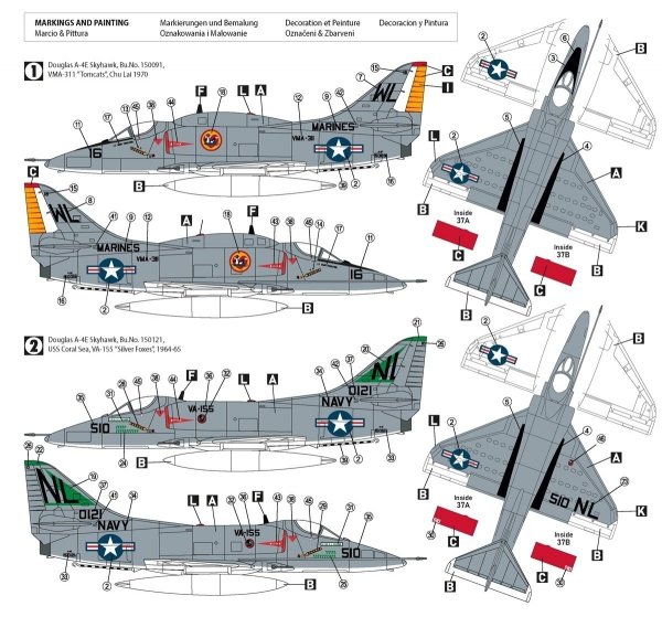 Hobby 2000 72047 A-4E Skyhawk 1/72 (Fujimi+Cartograf)