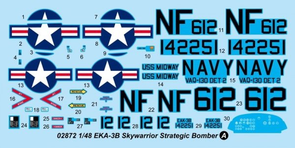 Trumpeter 02872 Eka-3B Skywarrior Strategic Bomber