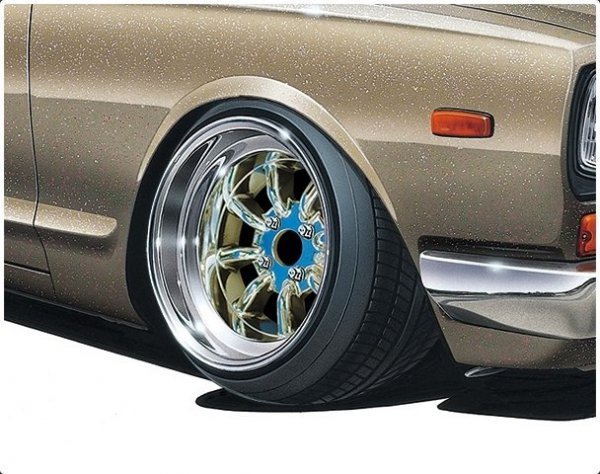 Aoshima 05376 1/24 TP#43 8Spoke 14inch