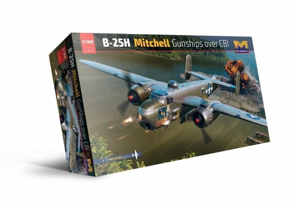HK Models 01E037 1/32 B-25H Mitchell Gunship Over CBI