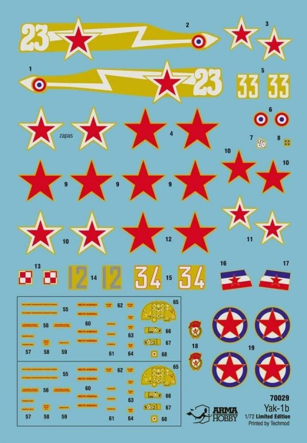 Arma Hobby 70029 Jak-1b Allied Fighter 1/72