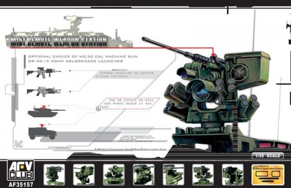 AFV Club AF35157 M151 Remote Weapons Station 1/35