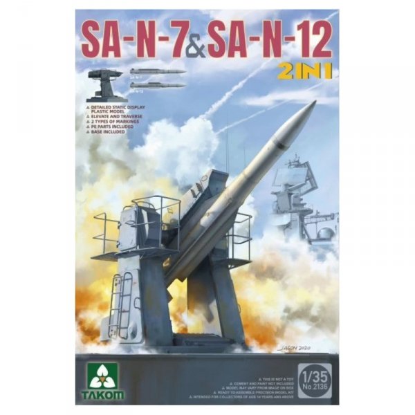 Takom 2136 SA-N-7 &amp; SA-N-12 2 in 1 1/35