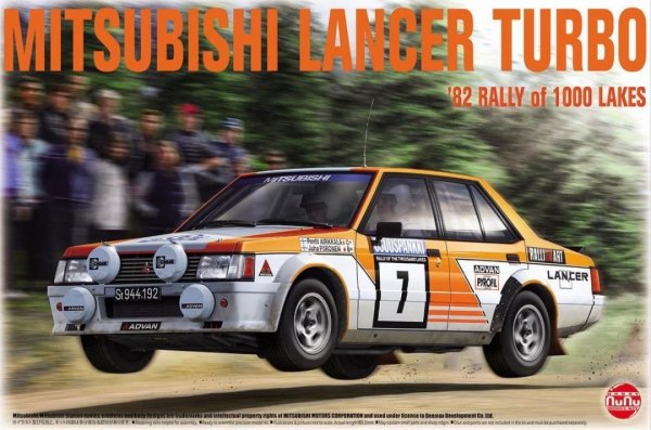 NuNu 24018 Mitsubishi Lancer Turbo 1982 Rally of 1000 Lakes 1/24