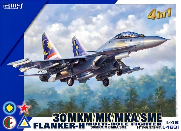 Great Wall Hobby L4831 Su-30 MKM/MK/MKA/SME Flanker-H Multi-Role Fighter 1/48