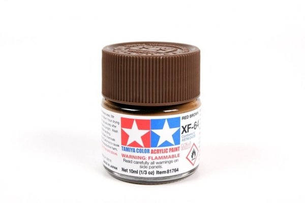 Tamiya 81764 Acrylic Mini XF-64 Red Brown 10ml
