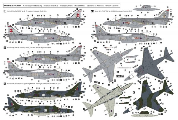 Hobby 2000 48044 Harrier GR.9 1/48 (Hasegawa + Cartograf)