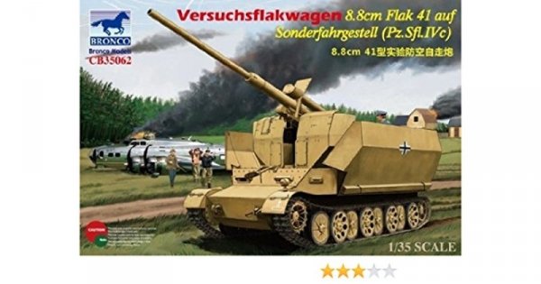 Bronco CB35062 Versuchsflakwagen 8.8cm Flak 41