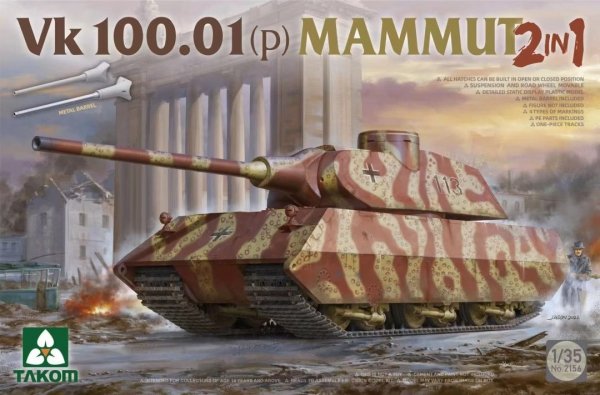 Takom 2156 Takom 2156 VK 100.01 (p) Mammut (2in1) 1/35