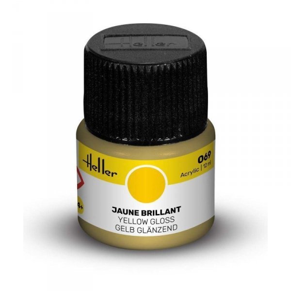 Heller Acrylic Paint 069 Yellow Gloss 12 ml