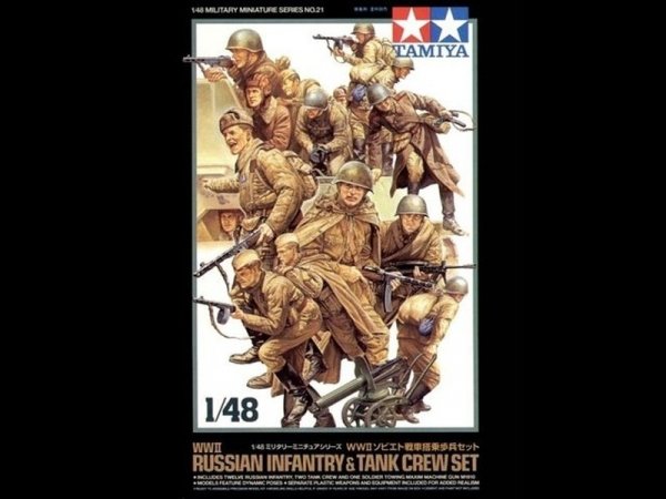 Tamiya 32521 1/48 Rus. Infantry & Tank Crew