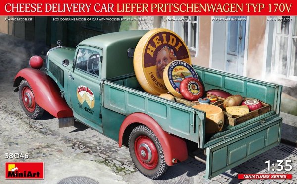 Mini Art 38046 Cheese Delivery Car Liefer Pritschenwagen Typ 170V 1/35