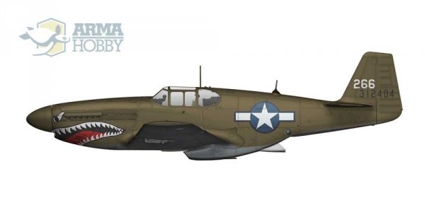 Arma Hobby 70040 F-6C Mustang Expert set 1/72