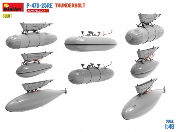 Mini Art 48001 P-47-25RE Thunderbolt Advanced Kit 1/48
