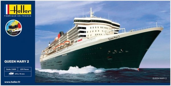 Heller 56626 Starter Kit - Queen Mary 2 1/600