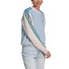 Bluza damska adidas Essentials 3-Stripes Half-Neck Fleece błękitno-kremowa IL3292 rozmiar:L