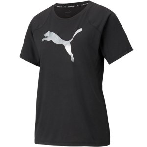 Koszulka damska Puma Evostripe Tee czarna 589143 01 rozmiar:S
