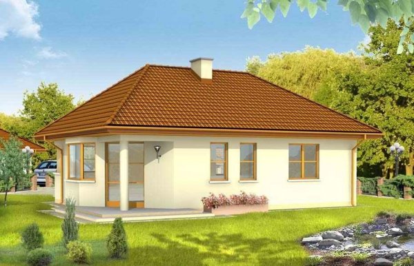Projekt domu Klejnot pow.netto 68,32 m2