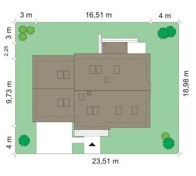 Projekt domu Bryza II pow.netto 152,24 m2