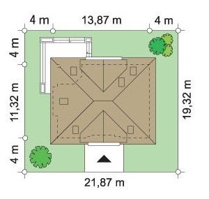 Projekt domu Filip pow.netto 187,25 m2