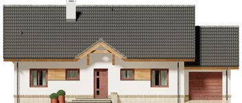 Projekt domu Luana II - wersja z garażem