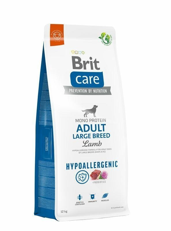 Brit Care Dog Hypoallergenic Adult Large Breed Lamb 12kg jagnięcina i ryż Sucha karma dla dorosłych psów dużych ras (powyżej 25 kg)