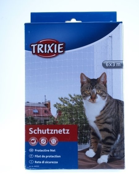 Trixie Transparentna Nylonowa Siatka Zabezpieczająca dla kota na Okno/Balkon 6x3m