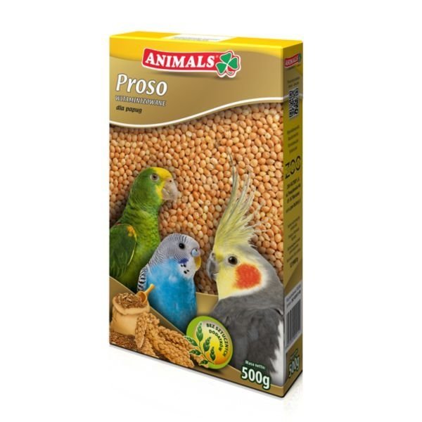 mag. Suwak: Animals Proso witaminizowane dla Papug 500g
